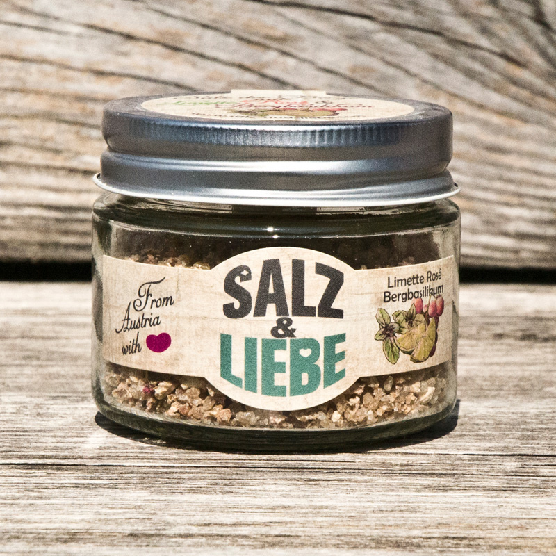 Salz&Liebe BIO Limette-Rosé-Bergbasilikum Grillsalz 105g