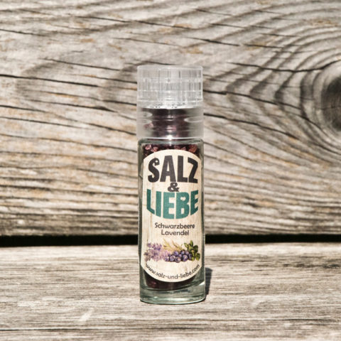 Salz&Liebe BIO Schwarzbeer-Lavendel Salz 25g